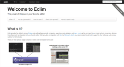 Desktop Screenshot of eclim.org